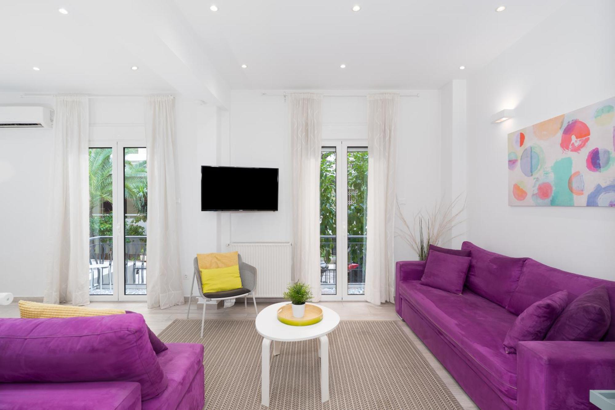 Spacious Modern Apartment In Athens Near Metro Dış mekan fotoğraf